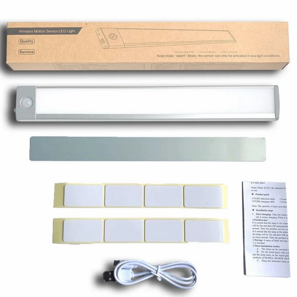 2 Pack LEPOTEC 54 LED Under Cabinet Lights Wireless Rechargeable - Picture 10 of 10